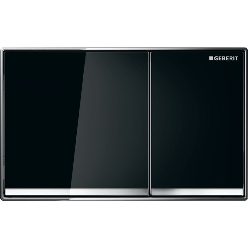 Geberit Omega 60 Drückerplatte, 2-Mengen-Spülung, Square, flächenbündig Schwarz, ver... GEBERIT-115081SJ1 4025416301370 (Abb. 2)