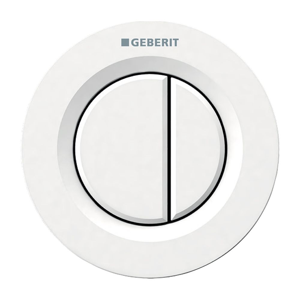 Geberit Typ 01 Fernbetätigung pneumatisch, 2-Mengen-Spülung, Unterputz-Drücker, Weiß... GEBERIT-116042111 4025416322719 (Abb. 2)