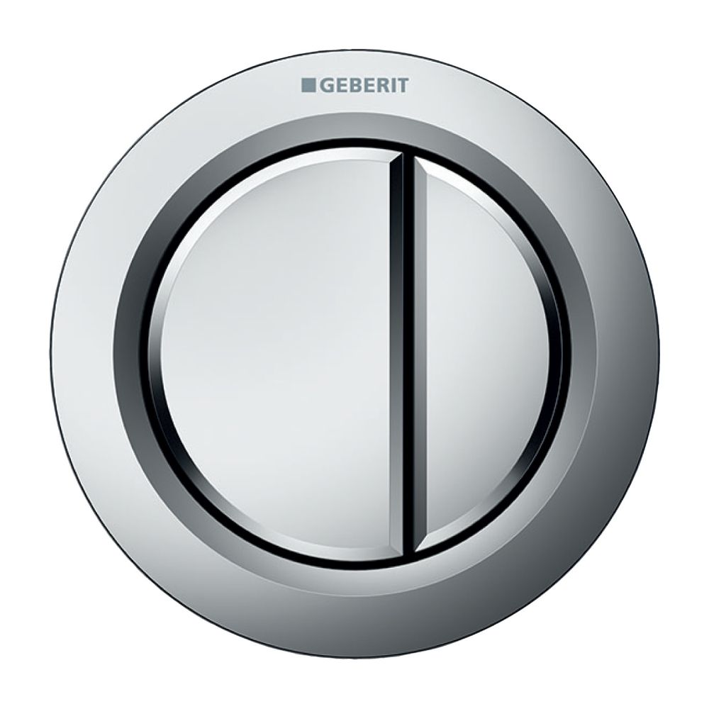 Geberit Typ 01 Fernbetätigung pneumatisch, 2-Mengen-Spülung, Möbeldrücker, Mattverch... GEBERIT-116050461 4025416334668 (Abb. 2)