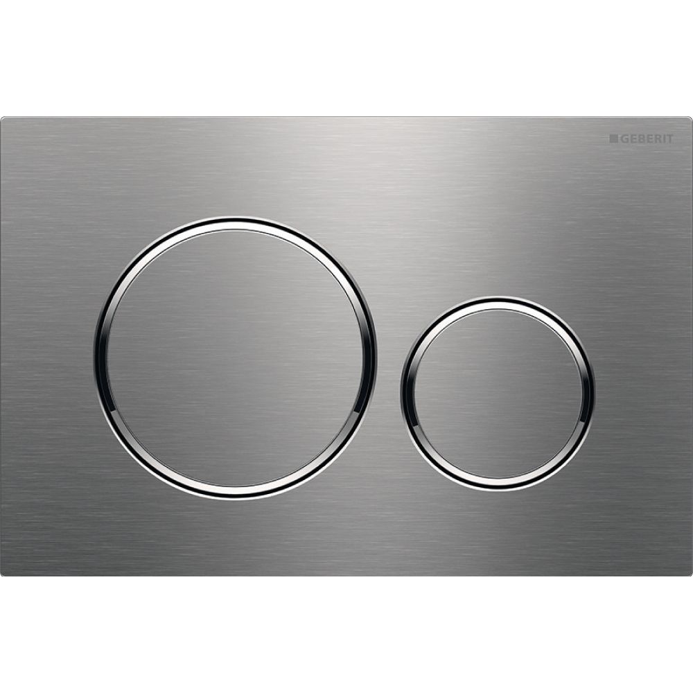 Geberit Sigma 20 Drückerplatte mit 2-Mengen-Spülung, Edelstahl gebürstet/poliert, ea... GEBERIT-115882SN1 4025416544906 (Abb. 2)
