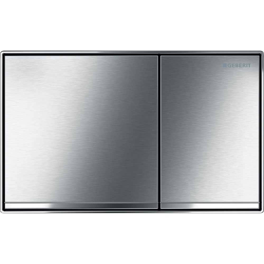 Geberit Sigma 60 Drückerplatte, 2-Mengen-Spülung, Square, flächenbündig verchromt/ge... GEBERIT-115640GH1 4025416546788 (Abb. 2)