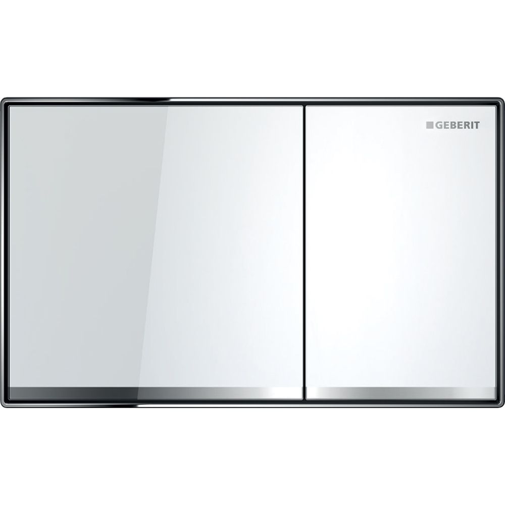 Geberit Sigma 60 Drückerplatte, 2-Mengen-Spülung, Square, flächenbündig Weiß, verspi... GEBERIT-115640SI1 4025416546818 (Abb. 2)