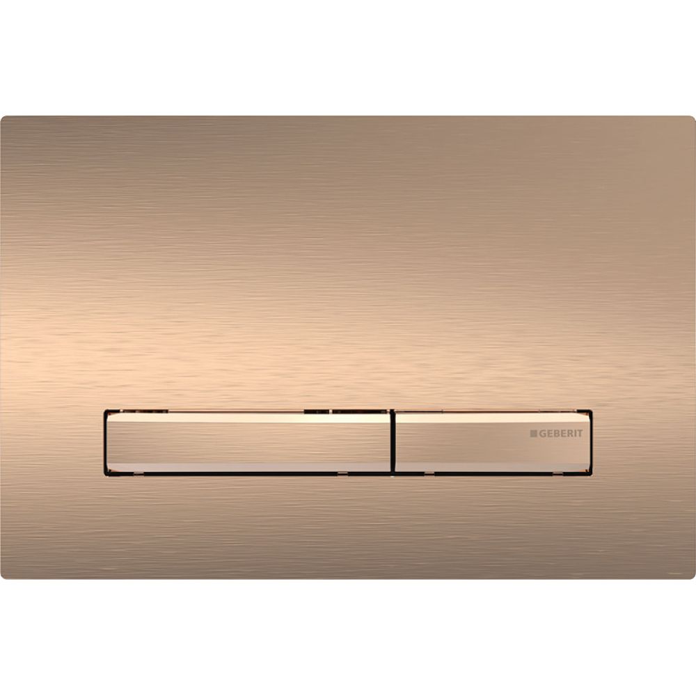 Geberit Sigma 50 Drückerplatte, 2-Mengen-Spülung, Square, easy-to-clean, Metallfarbe... GEBERIT-115670QB2 4025410069924 (Abb. 2)