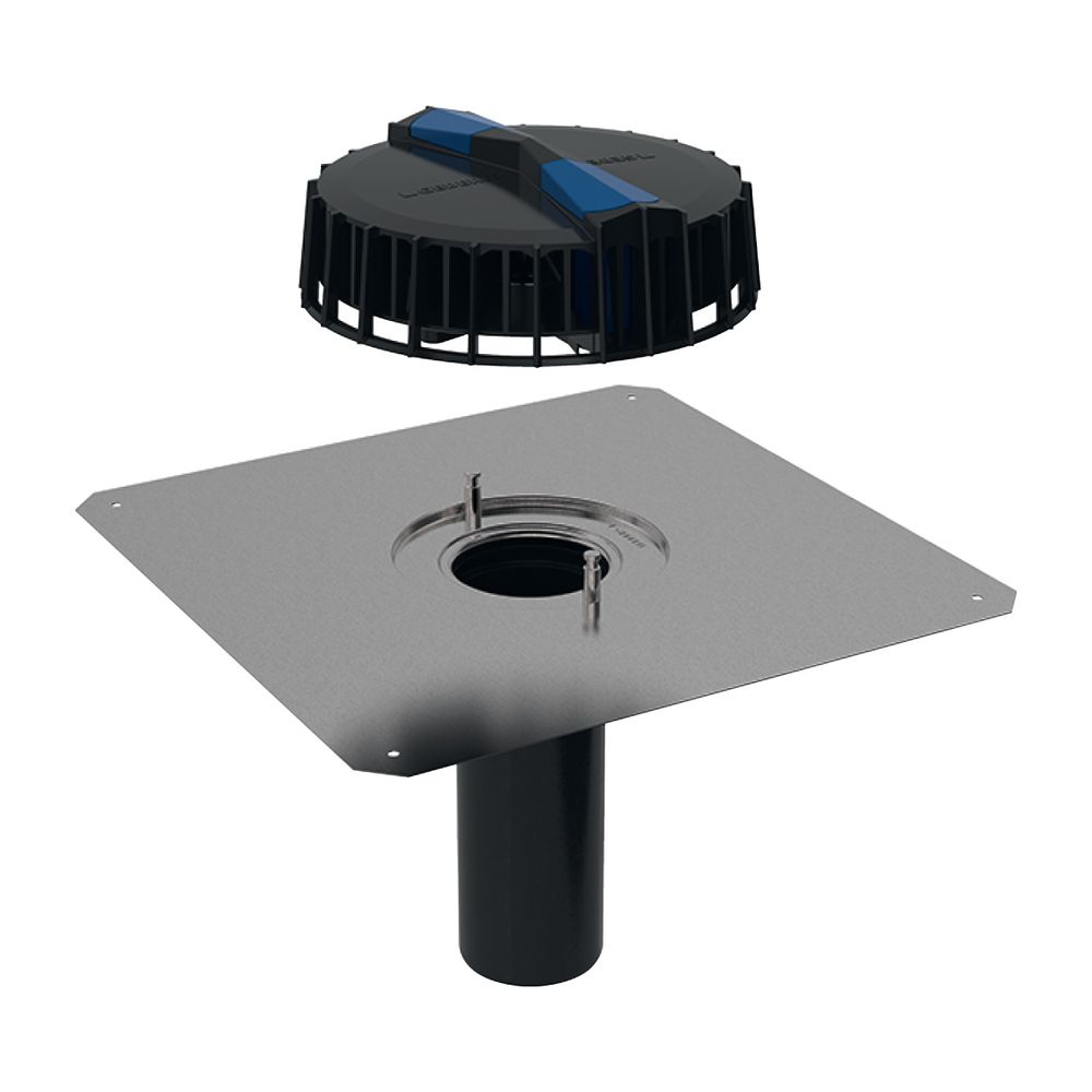 Geberit Pluvia Dachwassereinlauf mit Anschlussblech Maximale Ablaufleistung 25l/s... GEBERIT-359099001 4025410162830 (Abb. 2)
