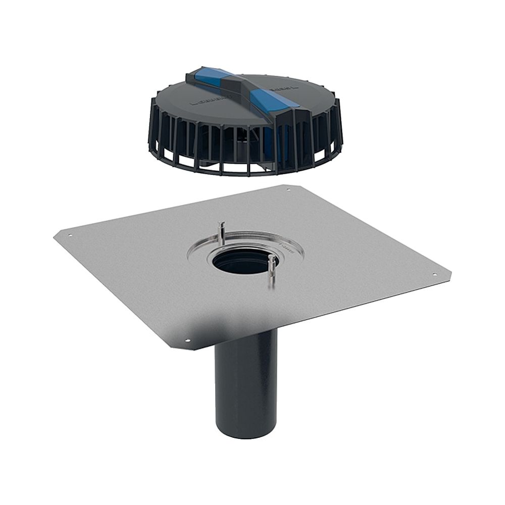 Geberit Pluvia Dachwassereinlauf mit Anschlussblech Maximale Ablaufleistung 25l/s... GEBERIT-359099001 4025410162830 (Abb. 1)