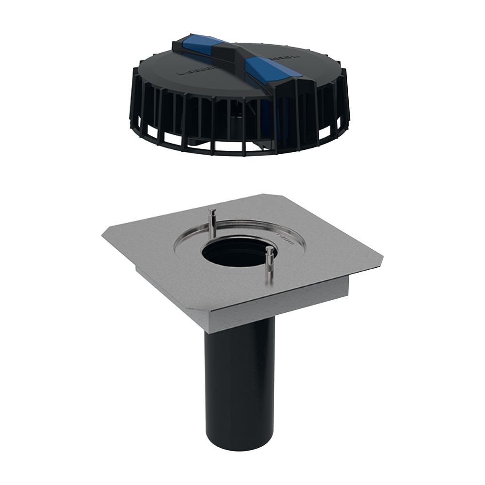 Geberit Pluvia Dachwassereinlauf mit Anschlussblech für Rinnen Maximale Ablaufleistu... GEBERIT-359100001 4025410162847 (Abb. 2)