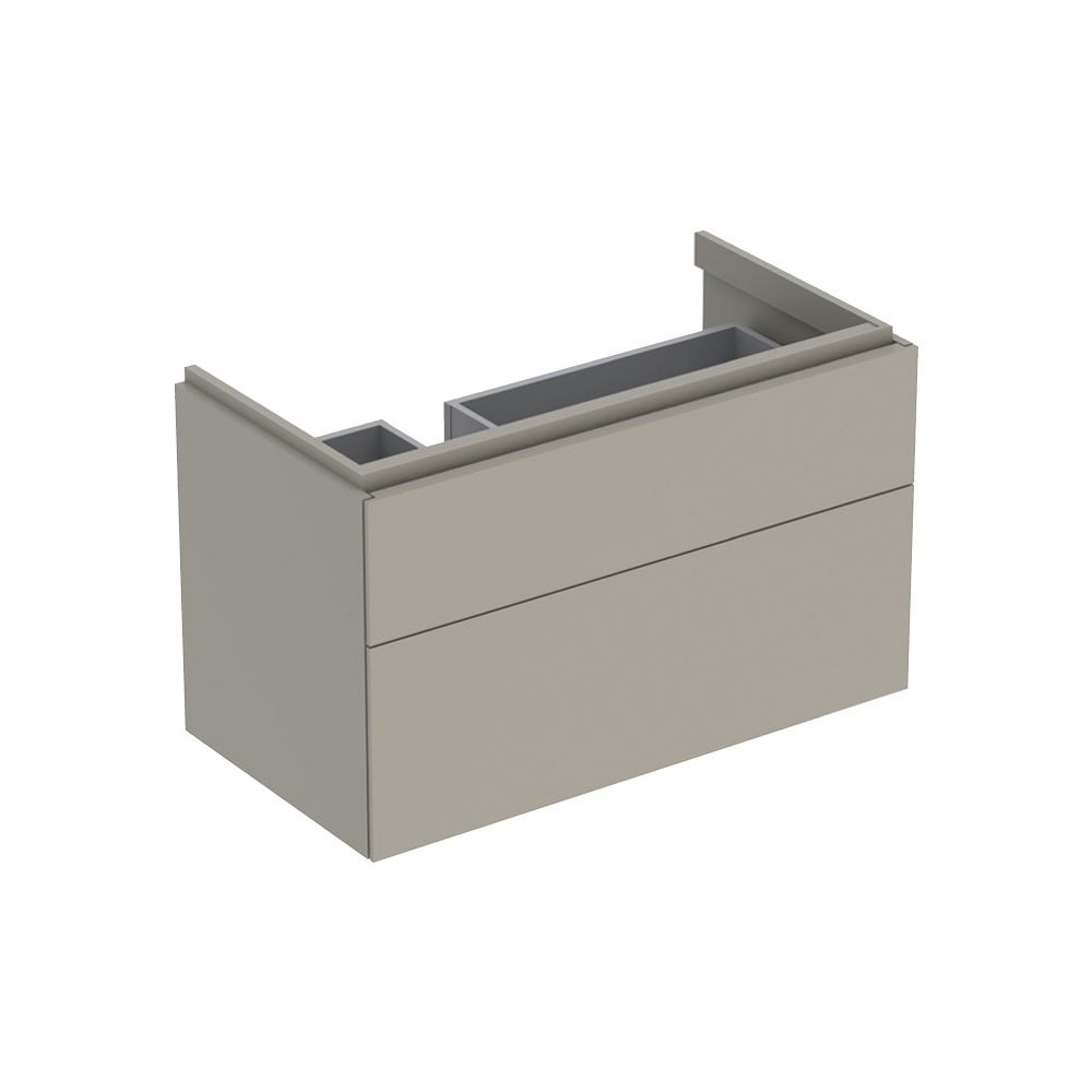 Geberit Xeno2 Unterschrank für Waschtisch, Ablagefläche, 2 Schubladen, 88x53x46,2cm,... GEBERIT-500515001 4025416358756 (Abb. 1)