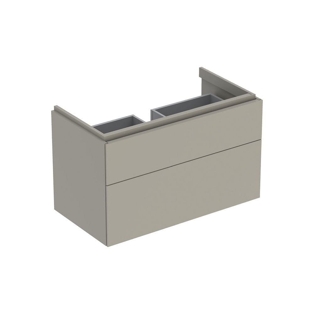 Geberit Xeno2 Unterschrank für Waschtisch, 2 Schubladen, 88x53x46,2cm, Greige/lackie... GEBERIT-500509001 4025416361244 (Abb. 1)