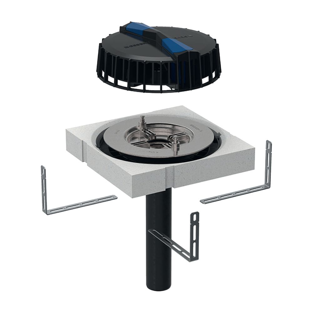 Geberit Pluvia Dachwassereinlauf Maximale Ablaufleistung 12l/s... GEBERIT-359107001 4025410162915 (Abb. 2)