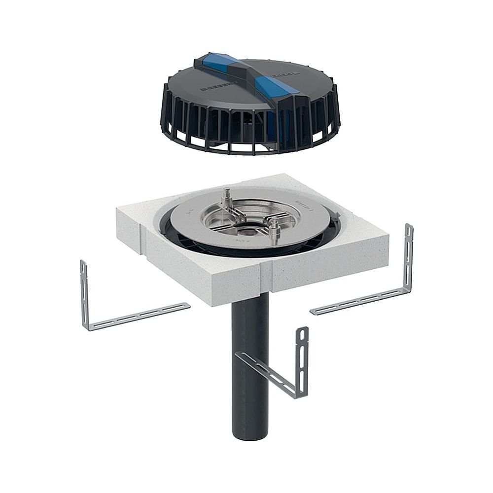 Geberit Pluvia Dachwassereinlauf Maximale Ablaufleistung 12l/s... GEBERIT-359107001 4025410162915 (Abb. 1)