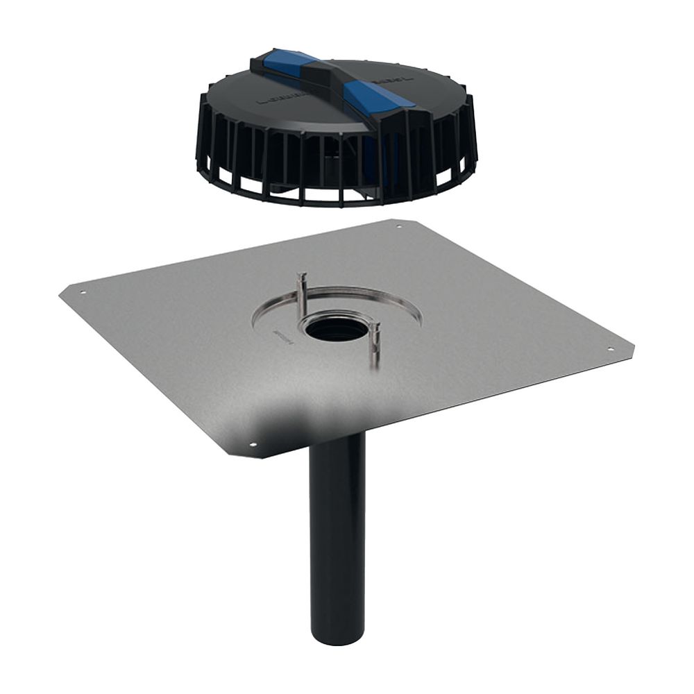 Geberit Pluvia Dachwassereinlauf mit Anschlussblech Maximale Ablaufleistung 12l/s... GEBERIT-359108001 4025410162922 (Abb. 2)