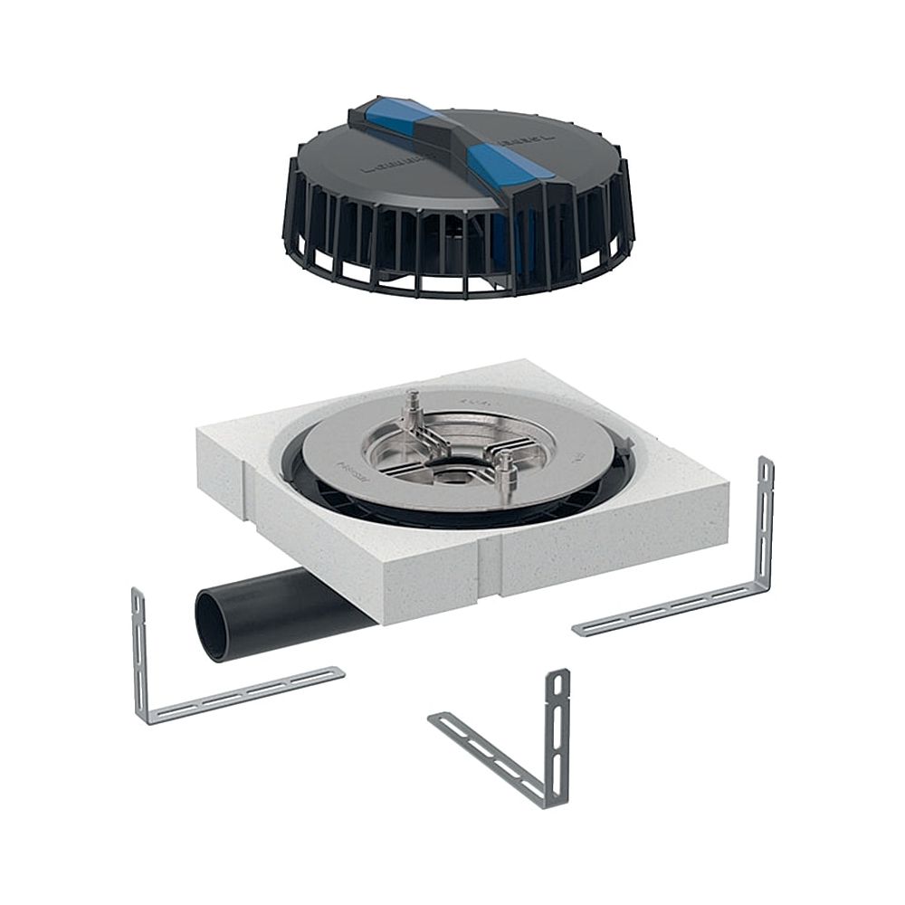 Geberit Pluvia Dachwassereinlauf Maximale Ablaufleistung 9l/s... GEBERIT-359118001 4025410163028 (Abb. 1)