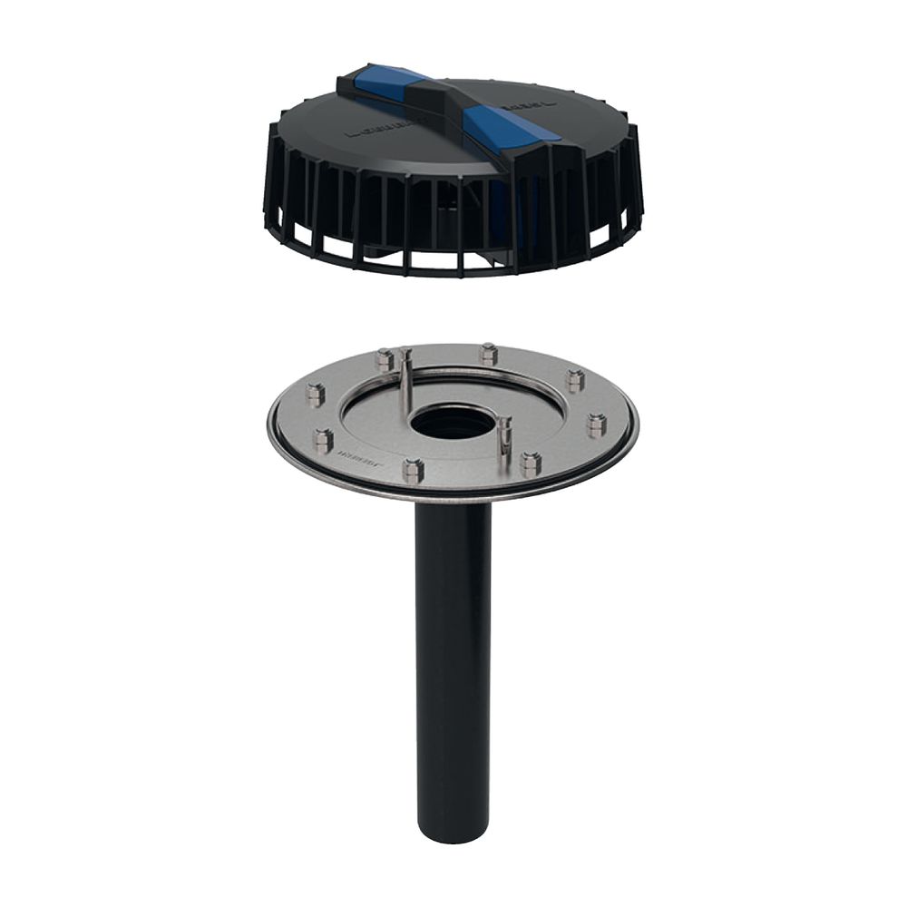 Geberit Pluvia Dachwassereinlauf mit Flansch, für Rinnen Maximale Ablaufleistung 12l... GEBERIT-359112001 4025410162960 (Abb. 2)