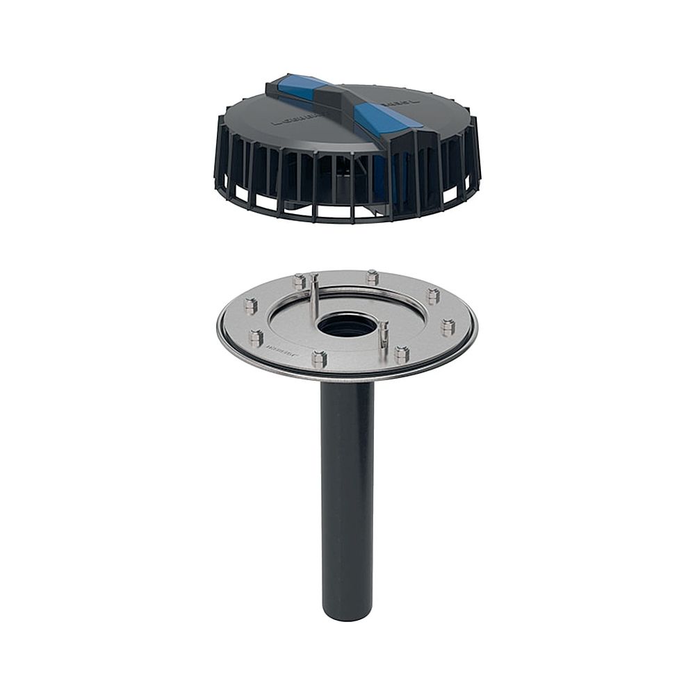 Geberit Pluvia Dachwassereinlauf mit Flansch, für Rinnen Maximale Ablaufleistung 12l... GEBERIT-359112001 4025410162960 (Abb. 1)