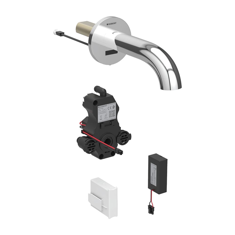 Geberit Piave Waschtischarmatur Wandmontage Batteriebetrieb, ohne Mischer Länge 22cm... GEBERIT-116283211 4025416835875 (Abb. 2)