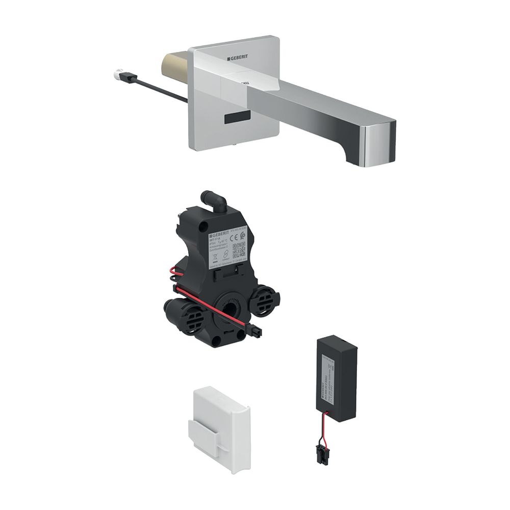 Geberit Brenta Waschtischarmatur Wandmontage Batteriebetrieb, mit Mischer Länge 17cm... GEBERIT-116274211 4025416835615 (Abb. 2)