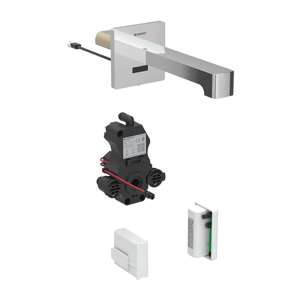 Geberit Brenta Waschtischarmatur Wandmontage Generatorbetr., mit Mischer, Länge 22cm... GEBERIT-116296211 4025416836490 (Abb. 2)