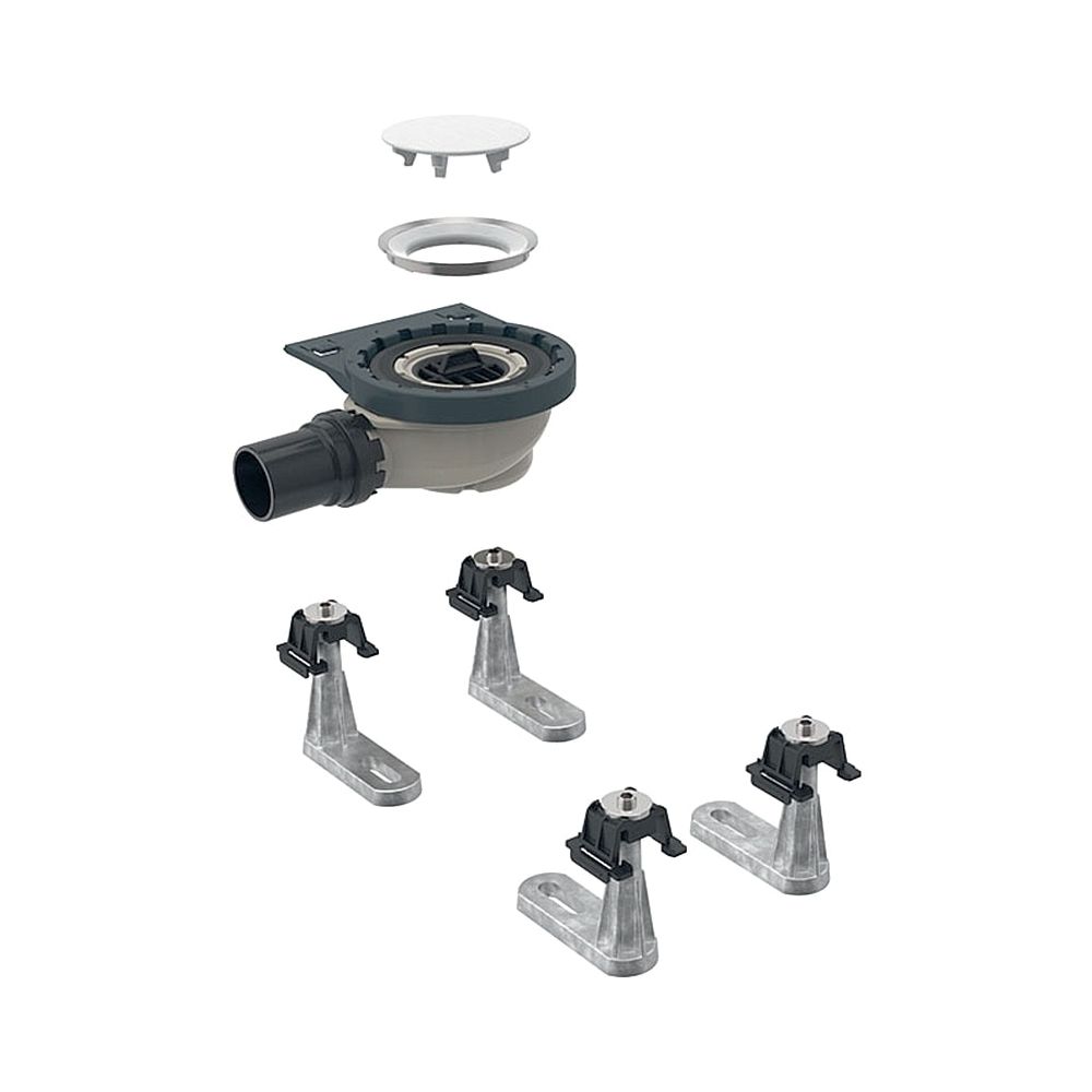 Geberit Duschwannenablauf mit 4 Füßen, für Setaplano Duschfläche, Sperrwasserhöhe 50... GEBERIT-154010001 4025416642190 (Abb. 1)