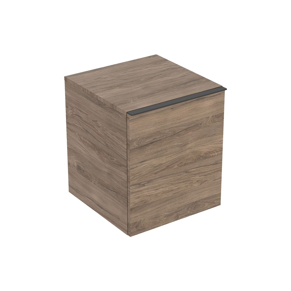 Geberit Acanto Seitenschrank 1 Schublade/Innenschublade H 52cm, Nussbaum hickory Mel... GEBERIT-503010JR1 4025410144485 (Abb. 2)