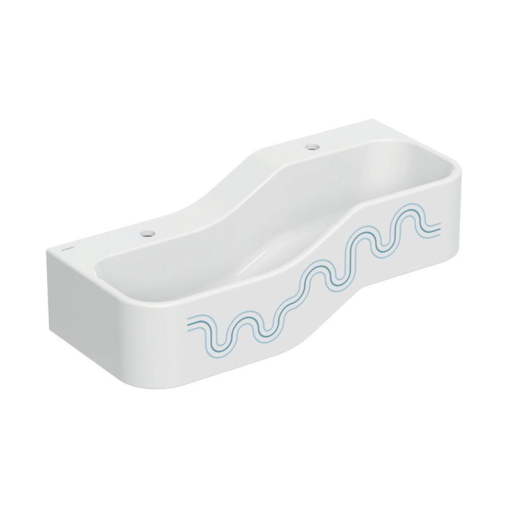Geberit Bambini Spiel-/Waschlandschaft, 2 Waschplätze, tieferes Becken links B 90cm,... GEBERIT-502973SX1 4064746000287 (Abb. 2)