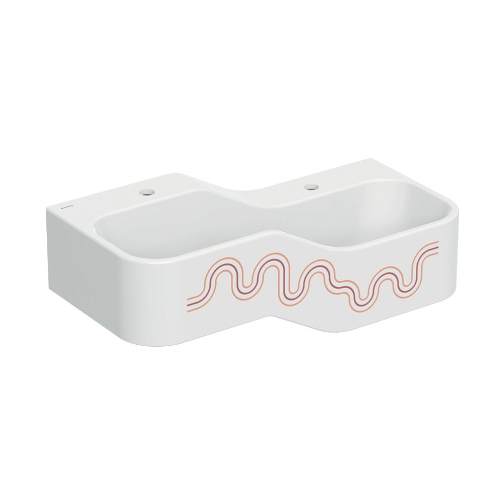 Geberit Bambini Spiel-/Waschlandschaft, 2 Waschplätze, tieferes Becken rechts B 90cm... GEBERIT-502974FY1 4064746000348 (Abb. 2)