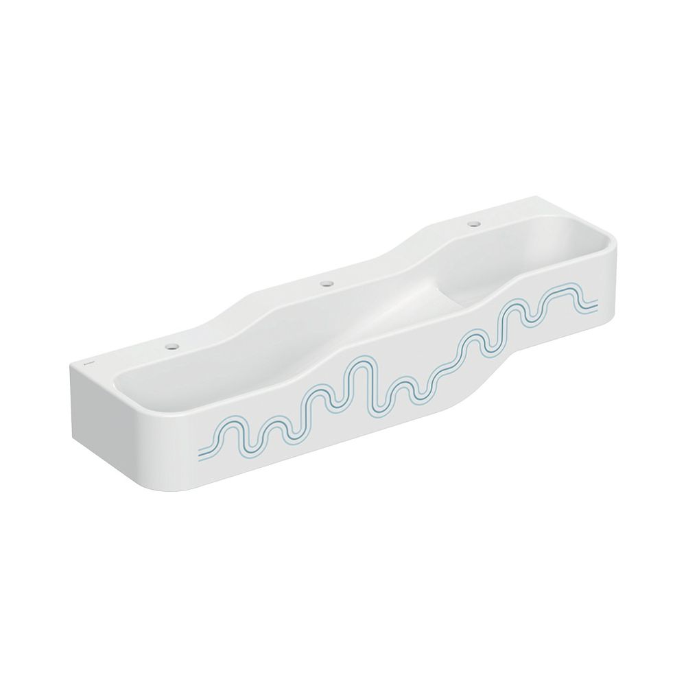 Geberit Bambini Spiel-/Waschlandschaft, 3 Waschplätze, tieferes Becken links B 140cm... GEBERIT-502975SX1 4064746000683 (Abb. 2)
