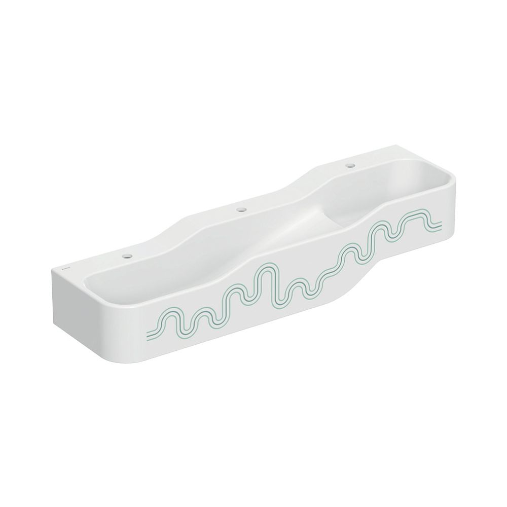 Geberit Bambini Spiel-/Waschlandschaft, 3 Waschplätze, tieferes Becken links B 140cm... GEBERIT-502975791 4064746000706 (Abb. 2)