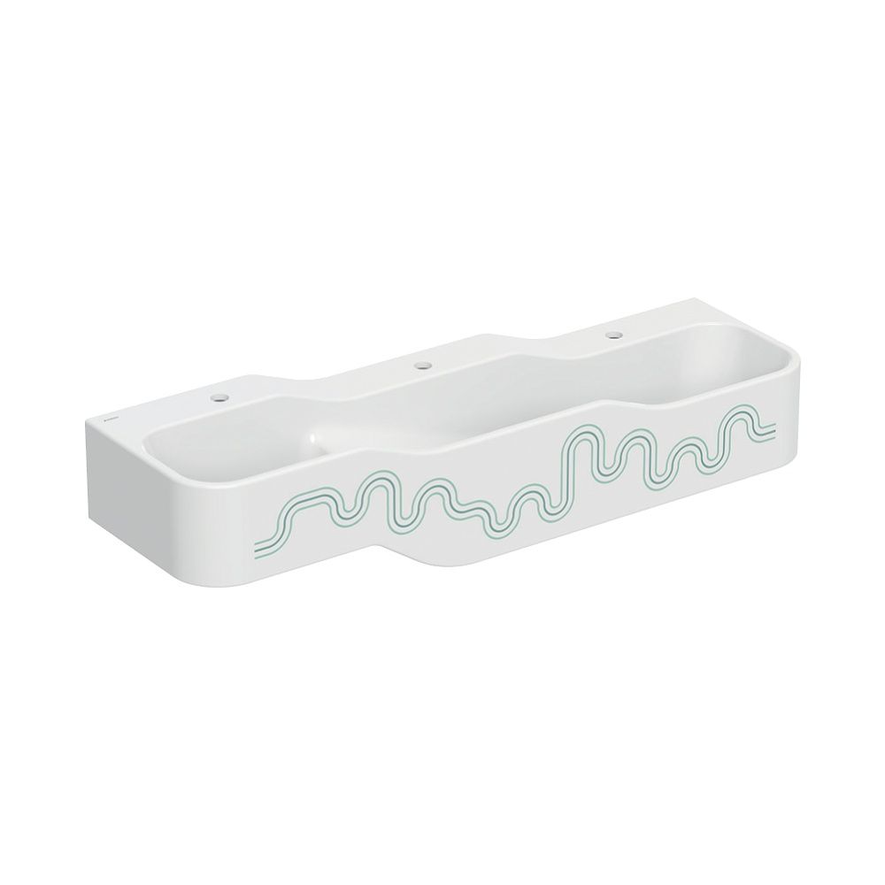 Geberit Bambini Spiel-/Waschlandschaft, 3 Waschplätze, tieferes Becken rechts B 140c... GEBERIT-502976791 4064746000775 (Abb. 2)