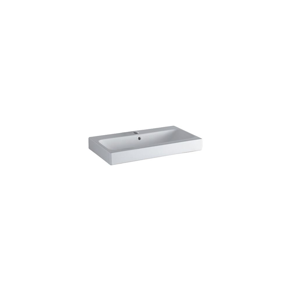 Geberit iCon Waschtisch, Breite 75cm, Tiefe 48,5cm, Hahnloch mittig, Überlauf sichtb... GEBERIT-124075000 4022009304336 (Abb. 2)