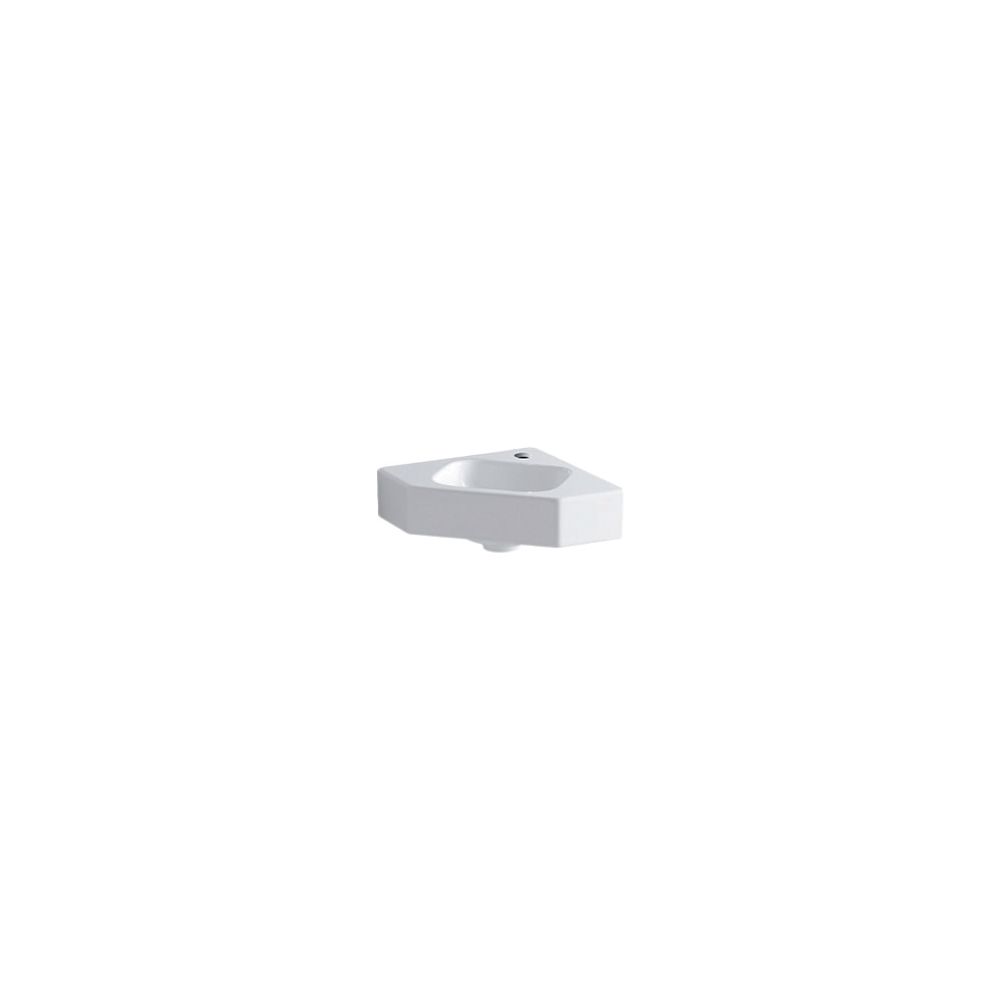 Geberit iCon Eckhandwaschbecken, Breite 46cm, Tiefe 33cm, Hahnloch mittig, ohne Über... GEBERIT-124729000 4022009306064 (Abb. 2)
