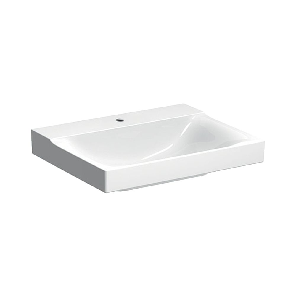 Geberit Xeno2 Waschtisch, Breite 60cm, Tiefe 48cm, Hahnloch mittig, ohne Überlauf, W... GEBERIT-500530011 4025416605430 (Abb. 1)
