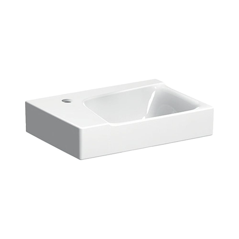 Geberit Xeno2 Handwaschbecken, 40x12,5x28cm, Hahnloch links, ohne Überlauf, Weiß/Ker... GEBERIT-500528011 4025416608646 (Abb. 1)