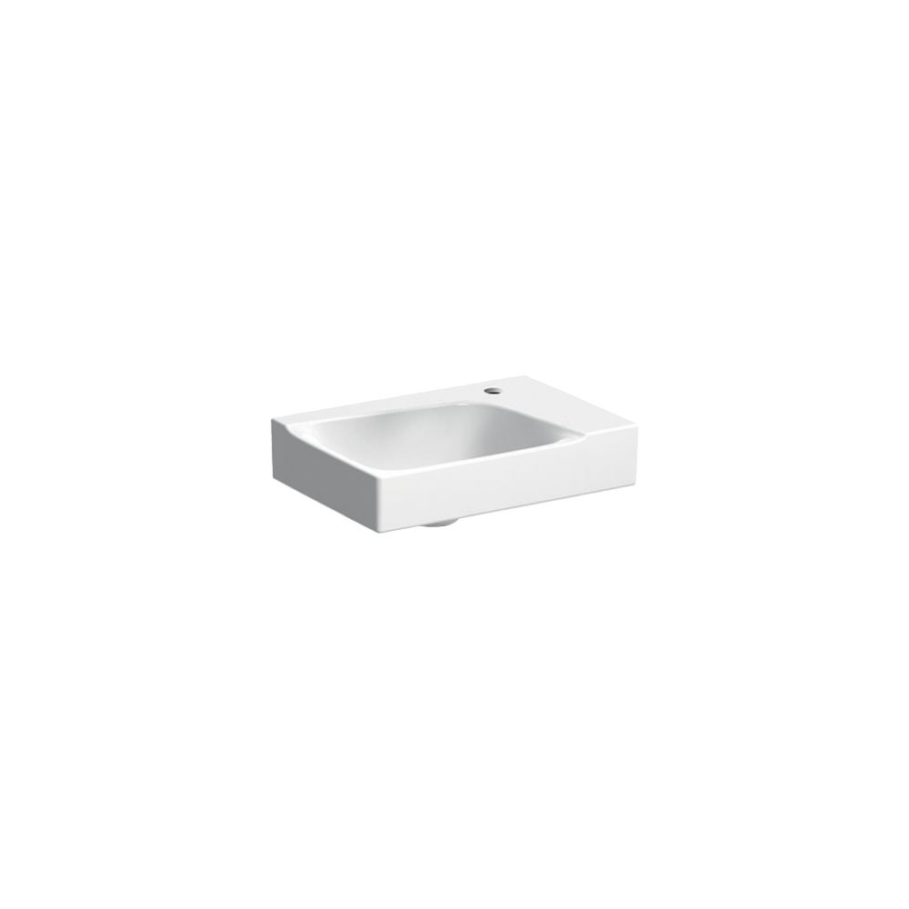 Geberit Xeno2 Handwaschbecken, 40x12,5x28cm, Hahnloch rechts, ohne Überlauf, Weiß/Ke... GEBERIT-500529011 4025416605416 (Abb. 2)