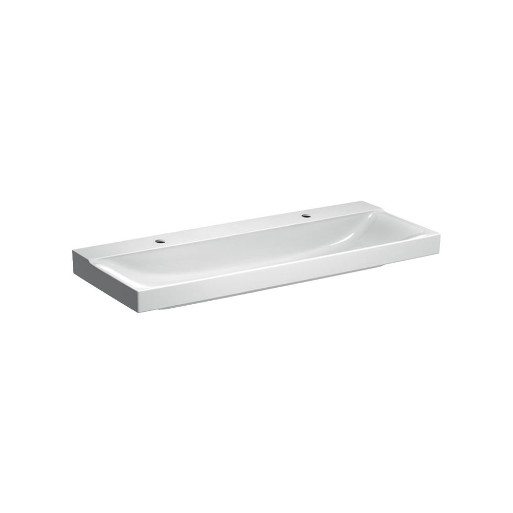 Geberit Xeno2 Waschtisch, Breite 120cm, Tiefe 48cm, Hahnloch links, rechts, ohne Übe... GEBERIT-500550011 4025416608905 (Abb. 2)