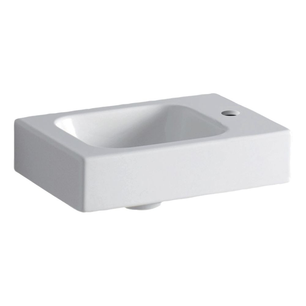 Geberit iCon Handwaschbecken, 38x13,5x28cm, Hahnloch rechts, ohne Überlauf, Weiß... GEBERIT-124736000 4022009306088 (Abb. 2)
