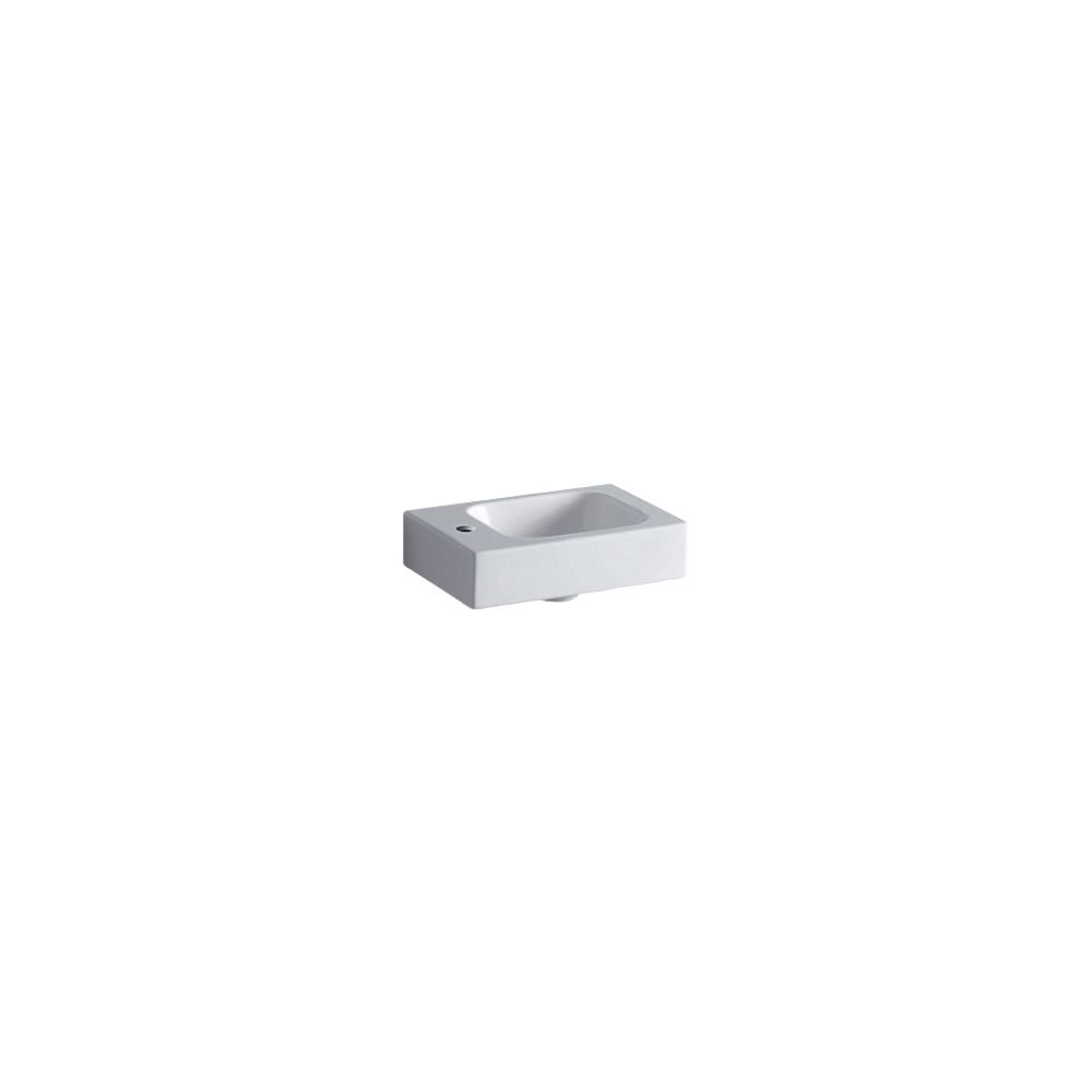 Geberit iCon Handwaschbecken, 38x13,5x28cm, Hahnloch links, ohne Überlauf, Weiß... GEBERIT-124836000 4022009306101 (Abb. 2)