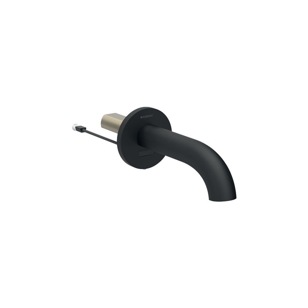 Geberit Piave Waschtischarmatur, Wandmontage Länge 22cm, Mattschwarz, easy-to-clean... GEBERIT-243677141 4025410064585 (Abb. 1)
