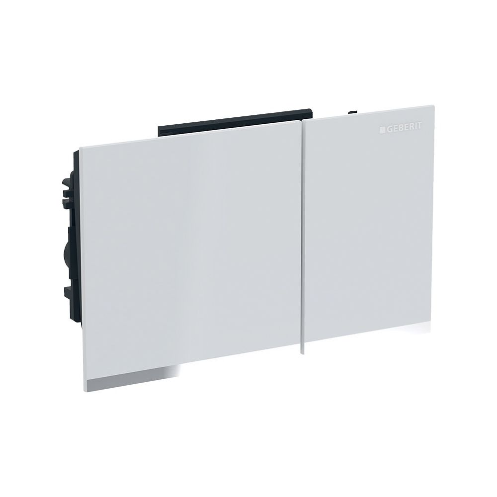 Geberit Omega 60 Drückerplatte, 2-Mengen-Spülung Weiß, verspiegelt, Hochglanz verchr... GEBERIT-243118SI1 4025416363804 (Abb. 1)