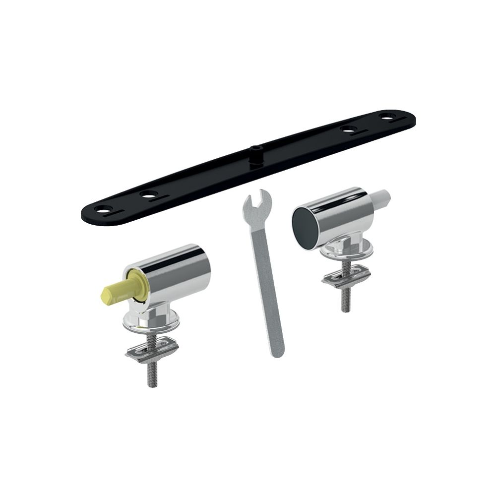 Geberit Acanto Set Scharniere für WC-Sitz, Absenkautomatik, Quick-Release mechanisch... GEBERIT-244202001 4025410529657 (Abb. 1)