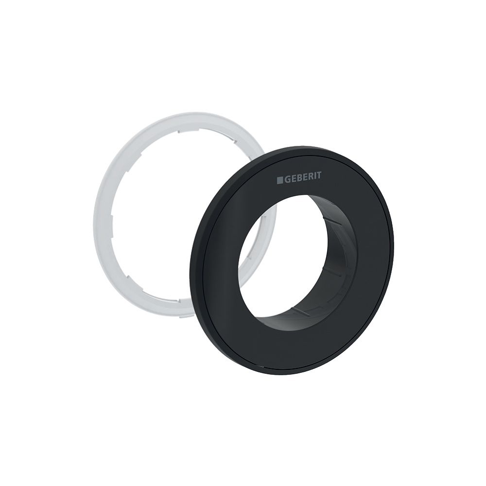 Geberit Typ 10 Rosette für Fernbetätigung Round, UP-Drücker, Schwarz/Mattschwarz... GEBERIT-242963DW1 4025410743381 (Abb. 1)