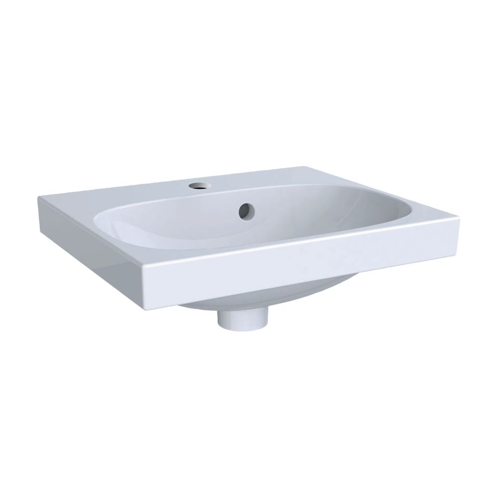 Geberit Acanto Handwaschbecken, 45x16,8x38,2cm, Hahnloch mittig, Überlauf sichtbar, ... GEBERIT-500636012 4022009355338 (Abb. 2)
