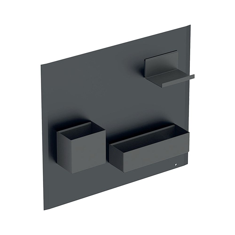 Geberit Magnettafel mit Stauboxen Schwarz/pulverbeschichtet matt, Lava pulverbeschic... GEBERIT-500649161 4022009354690 (Abb. 1)