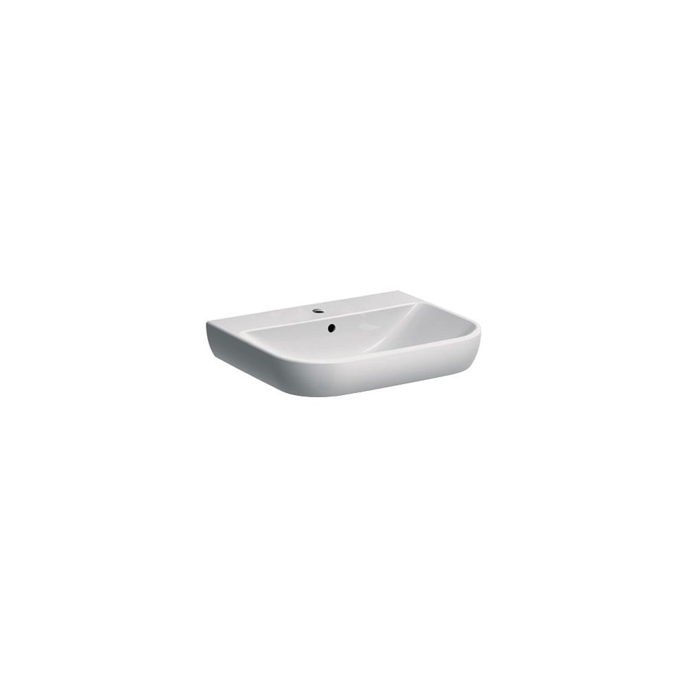Geberit Smyle Waschtisch, Breite 60cm, Tiefe 48cm, Hahnloch mittig, Überlauf sichtba... GEBERIT-500228018 4025416358213 (Abb. 2)