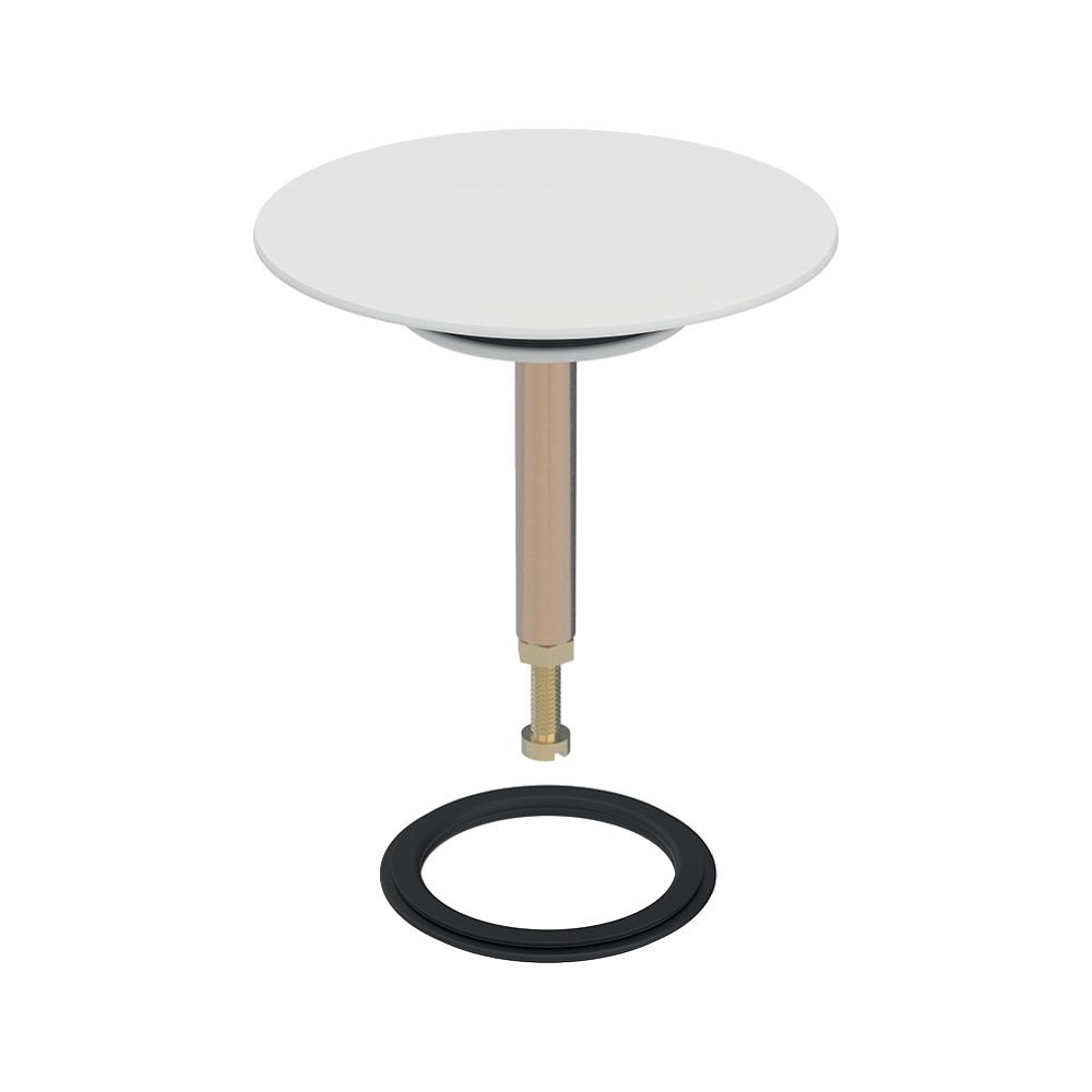 Geberit Ventilstopfen d72/35x5,5 für Badewanne Ablauf, Alpinweiß... GEBERIT-245435111 4025410604774 (Abb. 1)