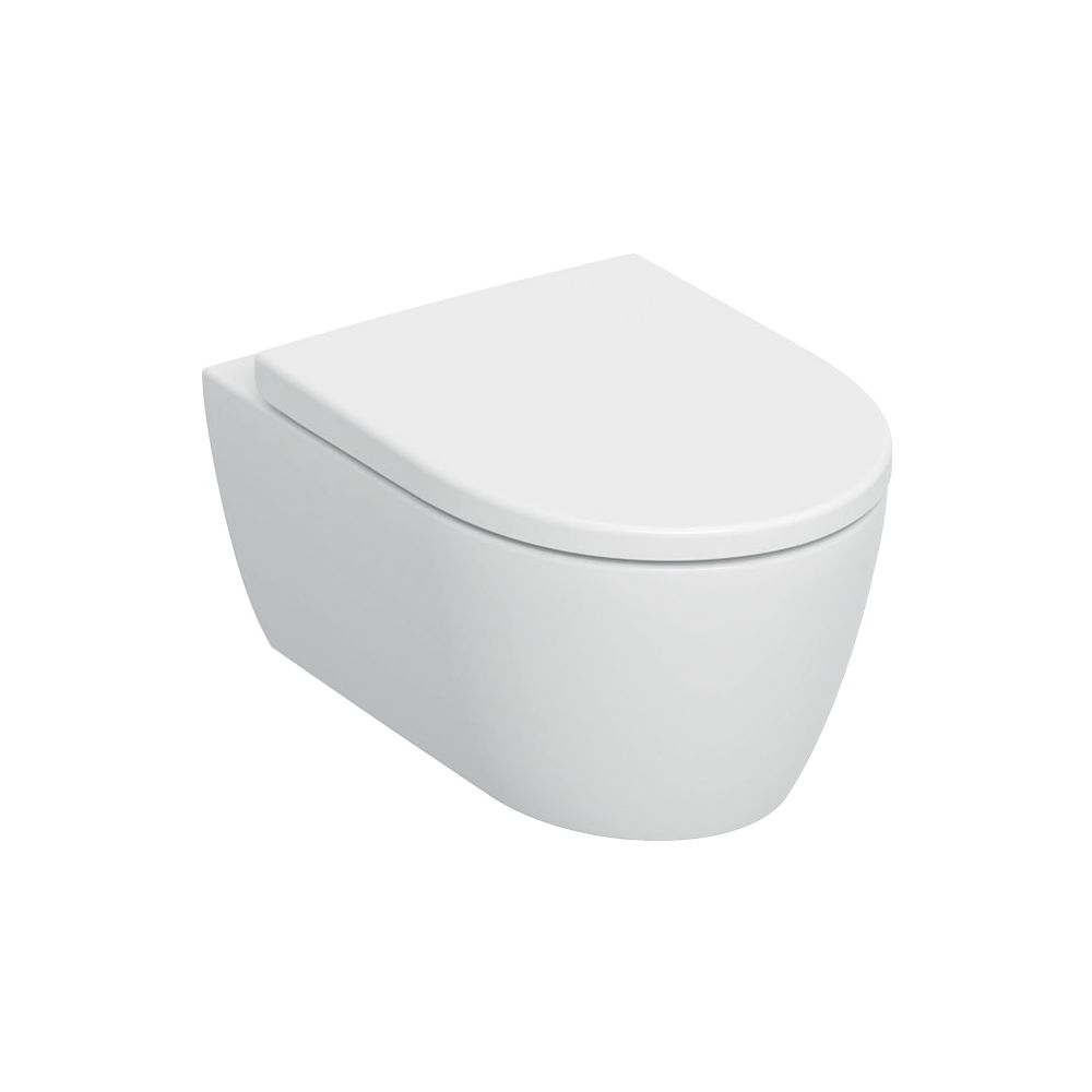 Geberit iCon Wand-WC-Set Tiefspüler geschl. Keramikdesign TurboFlush Weiß, WC-Sitz 5... GEBERIT-503045001 4064746019791 (Abb. 2)
