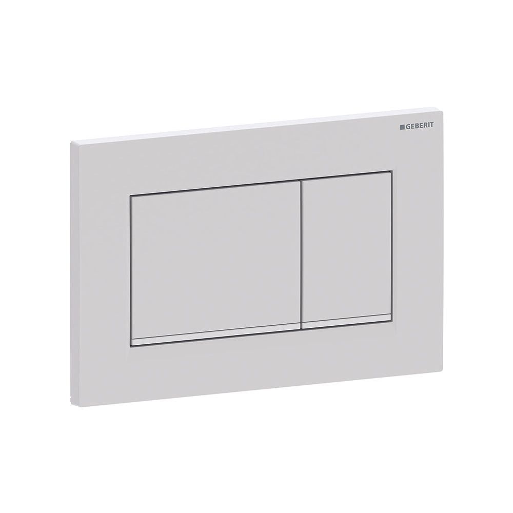 Geberit Drückerplatte Sigma20 mit 2-Mengen-Spülung, Weiß Weiß matt lackiert, Easy to... GEBERIT-115883011 4025410759573 (Abb. 4)