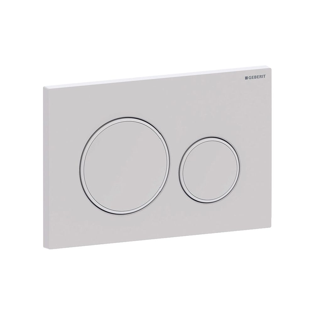 Geberit Drückerplatte Sigma20 mit 2-Mengen-Spülung, Weiß Weiß matt lackiert, Easy to... GEBERIT-115882011 4025410759542 (Abb. 4)