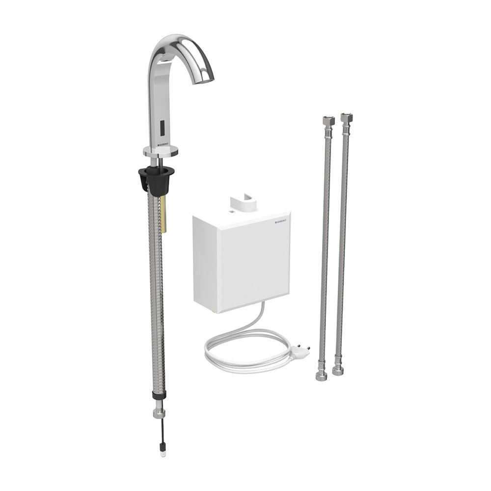 Geberit Piave Waschtischarmatur Standmontage, Netzbetrieb, mit Aufputz-Funktionsbox ... GEBERIT-116162211 4025416833802 (Abb. 2)