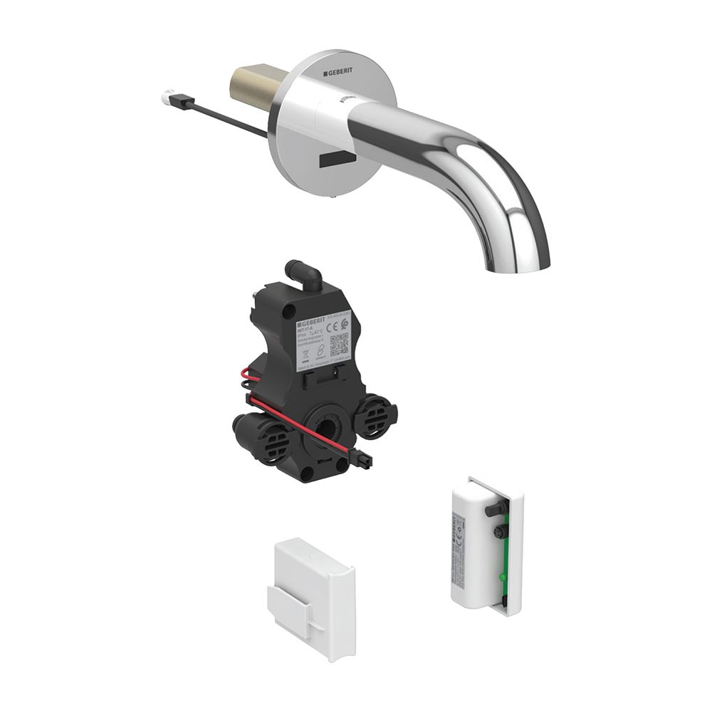 Geberit Piave Waschtischarmatur Wandmontage Generatorbetrieb, mit Mischer Länge 17cm... GEBERIT-116266211 4025416835479 (Abb. 2)
