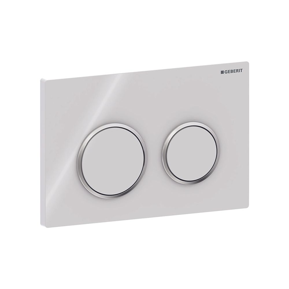 Geberit Drückerplatte Kappa 21, 2-Mengen-Spülung Platte und Tasten, Weiß, Hochglanz ... GEBERIT-115240KJ1 4025416100256 (Abb. 4)